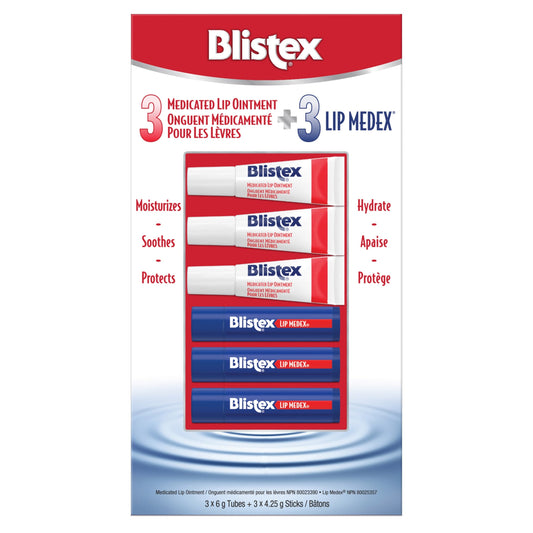 Blistex Medicated Lip Ointment and Lip Medex, 6-pack