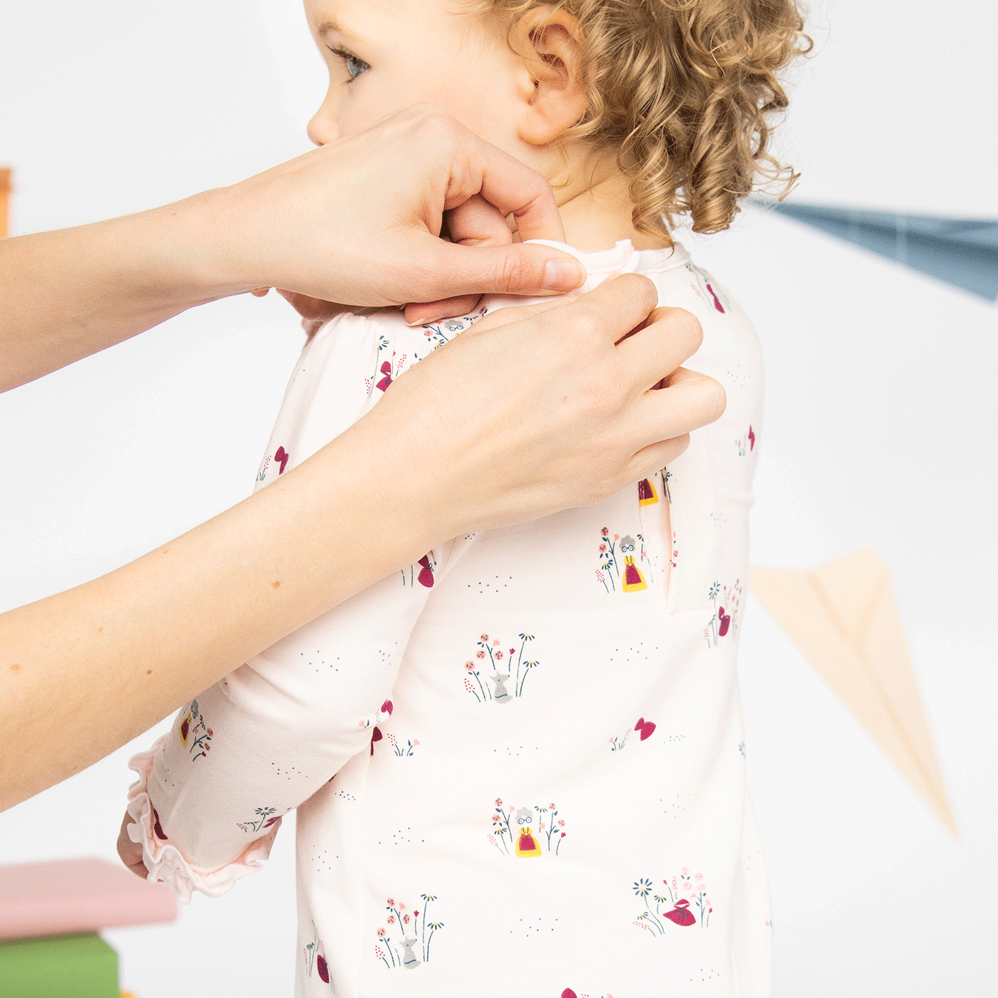 Magnetic Me Li'l Red Modal Magnetic Roll Around Long Sleeve Top + Pant Set