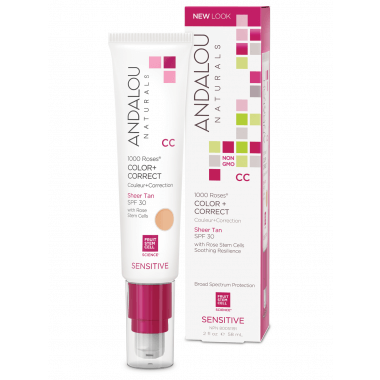 Andalou Naturals - 1000 Roses™ Color + Correct Sheer Tan SPF 30, 58ml