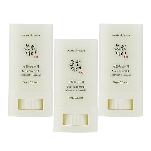 [ Beauty of Joseon ] Matte Sun Stick : Mugwort + Camelia (18g, 0.63fl.oz) x 3 PACK