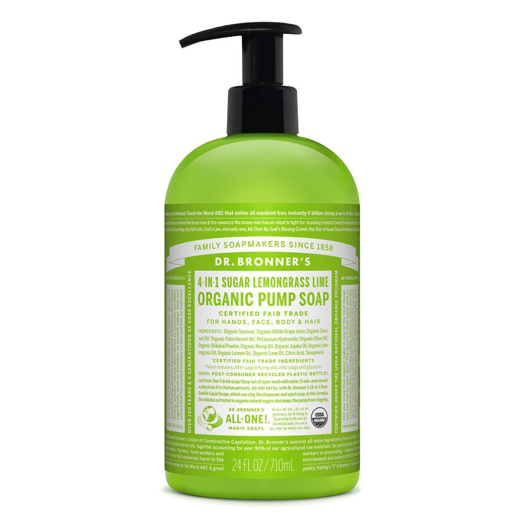 Dr. Bronner's - Pump Soap - Lemongrass Lime, 710ml