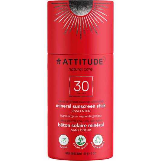 Attitude  Sunscreen Stick - SPF 30 - unscented